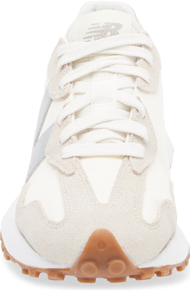 New Balance 327 Sneaker, Alternate, color, Angora/ Silver Metallic