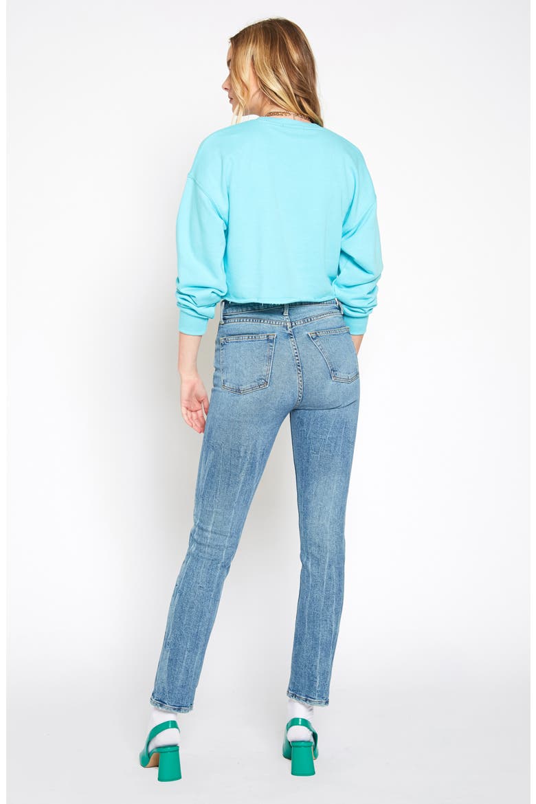Eve High Waist Slim Straight Leg Jeans, Alternate, color, MEMPHIS