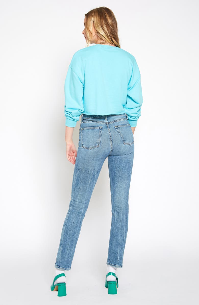 NOEND Eve High Waist Slim Straight Leg Jeans, Alternate, color, Memphis