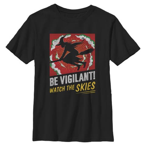 Boy's Wicked For Good Elphaba Watch the Skies  Graphic T-Shirt