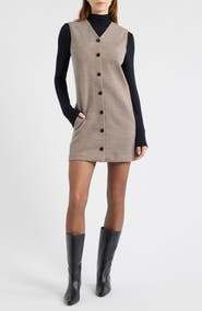 COS Wool & Cotton Blend Shift Minidress