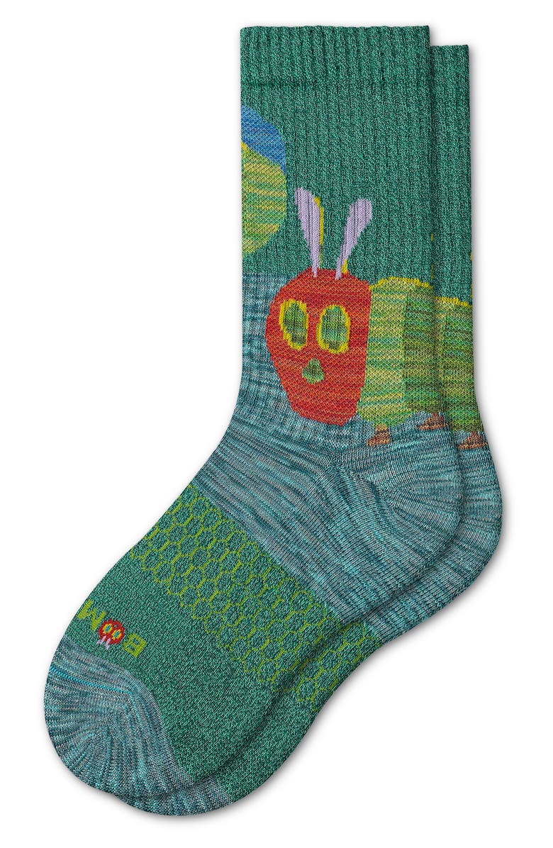 Bombas x Eric Carle Caterpillar Crew Socks, Alternate, color, 