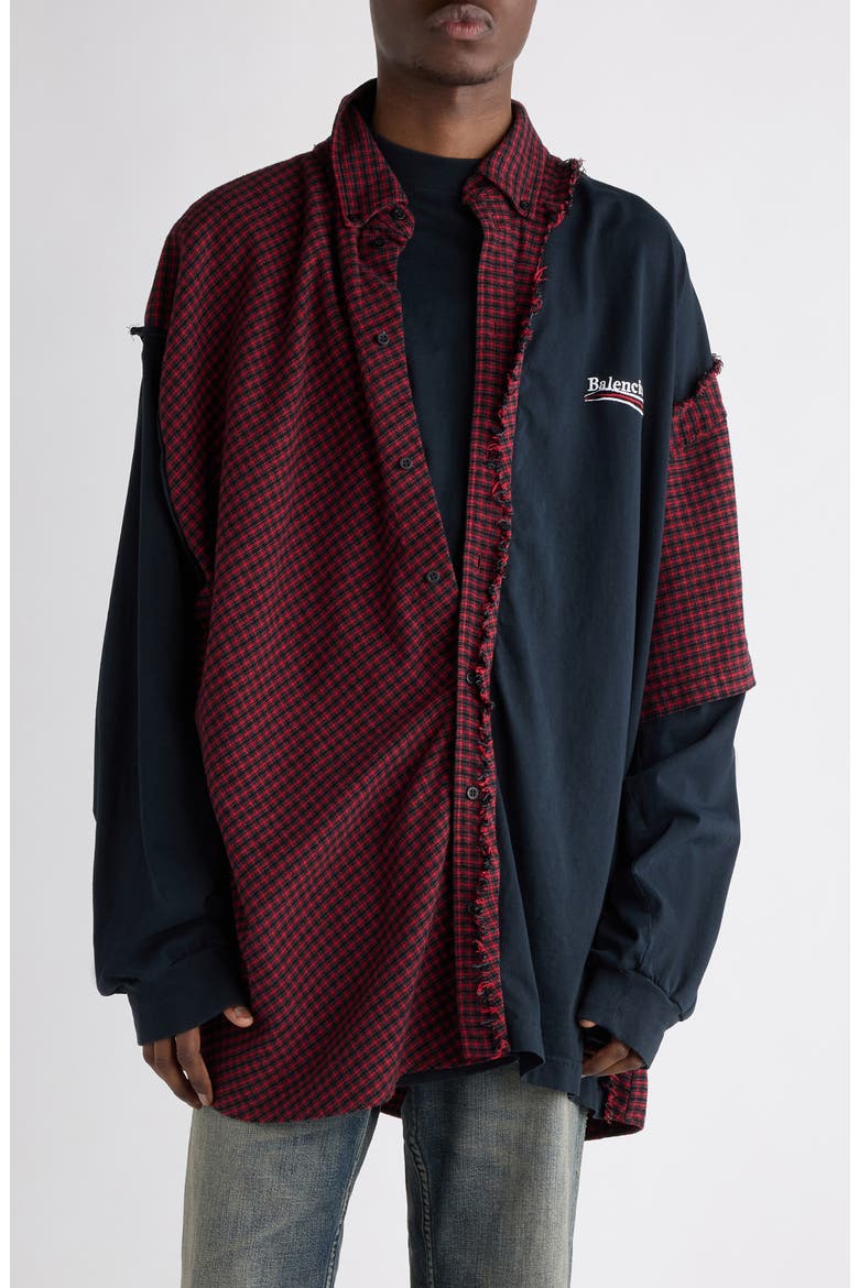 Patched Shirt, Main, color, 6400 RED