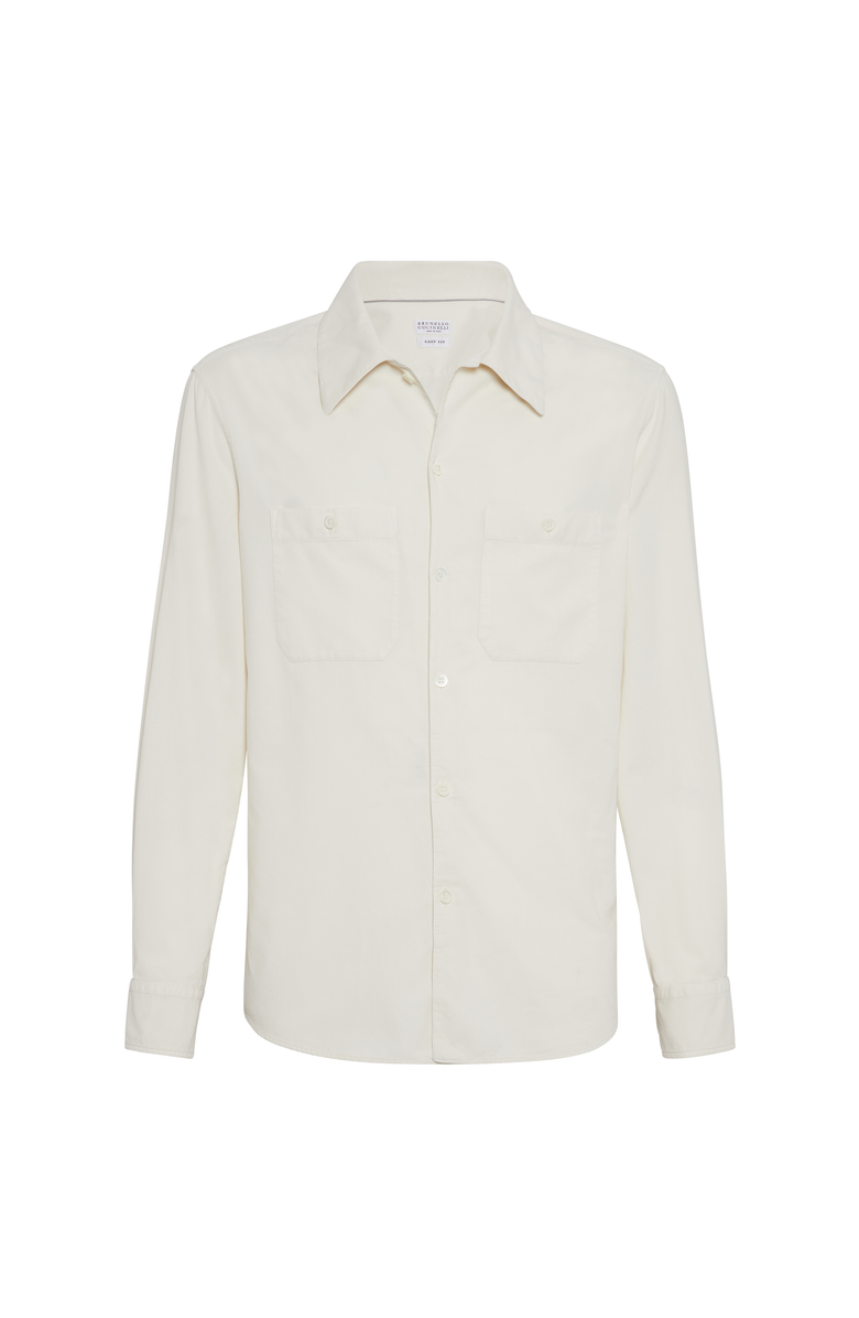 Brunello Cucinelli Shirt with chest pockets, Main, color, Panama
