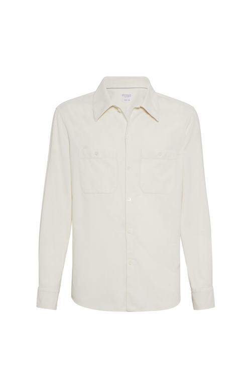 Brunello Cucinelli Shirt With Chest Pockets In White
