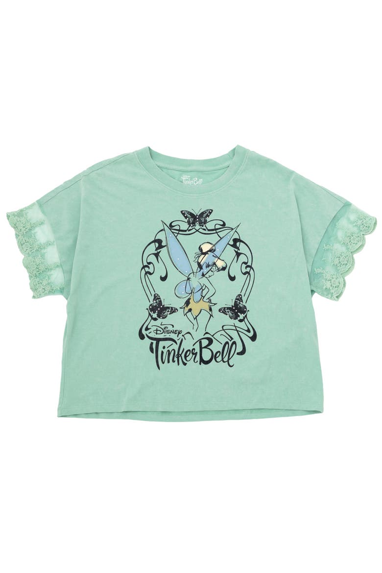 Peter Pan Tinker Bell Short Sleeve T-Shirt, Alternate, color, Lichen Tinker Bell