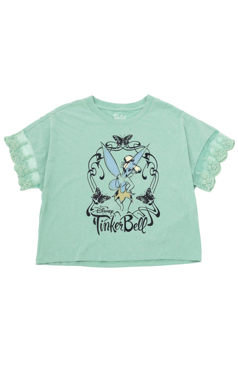 Disney Peter Pan Tinker Bell Short Sleeve T-Shirt, Alternate, color, Lichen Tinker Bell