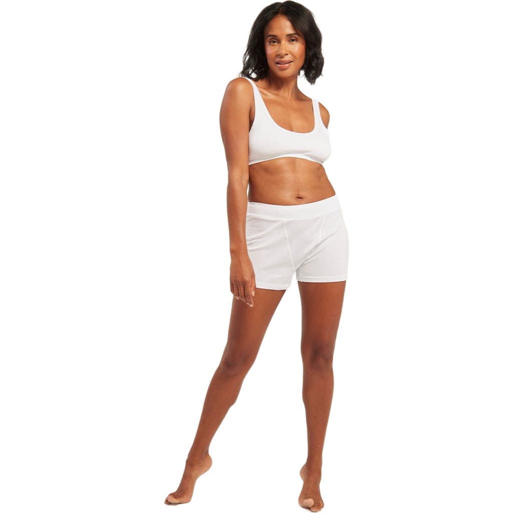 Nudea The Organic Cotton Boyfriend Boxer in Cotton White  product