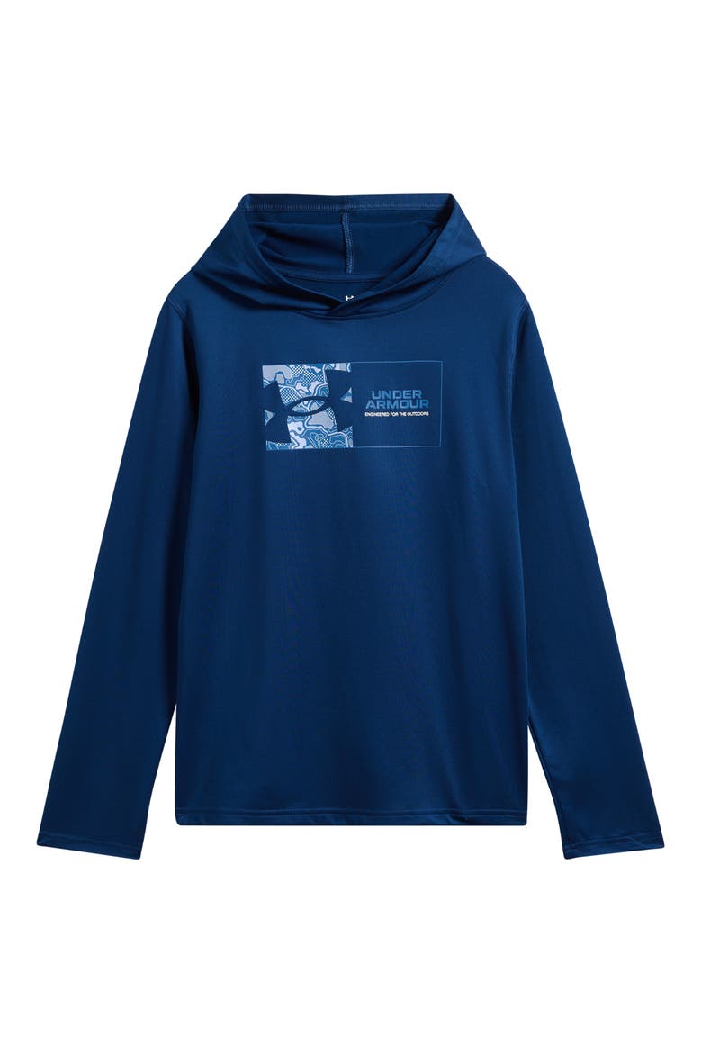 Kids' Latitude Box Graphic Hoodie, Main, color, BLACKOUT NAVY