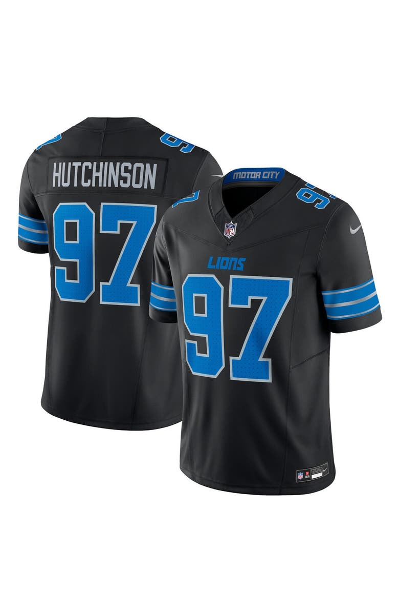 Nike Men's Nike Aidan Hutchinson Black Detroit Lions 2nd Alternate Vapor F.U.S.E. Limited Jersey, Main, color, Black