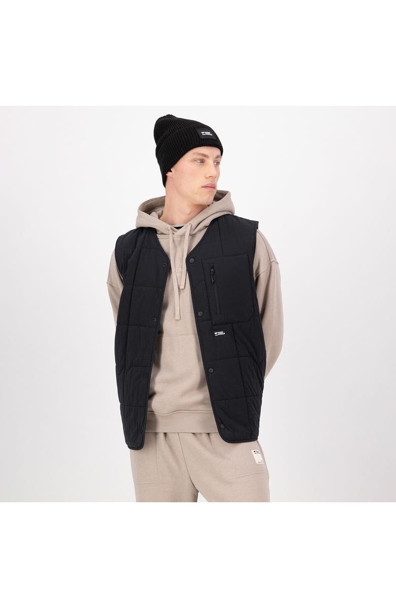 Mons Royale Stacker Merino Insulated Vest, Alternate, color, Black/Basil