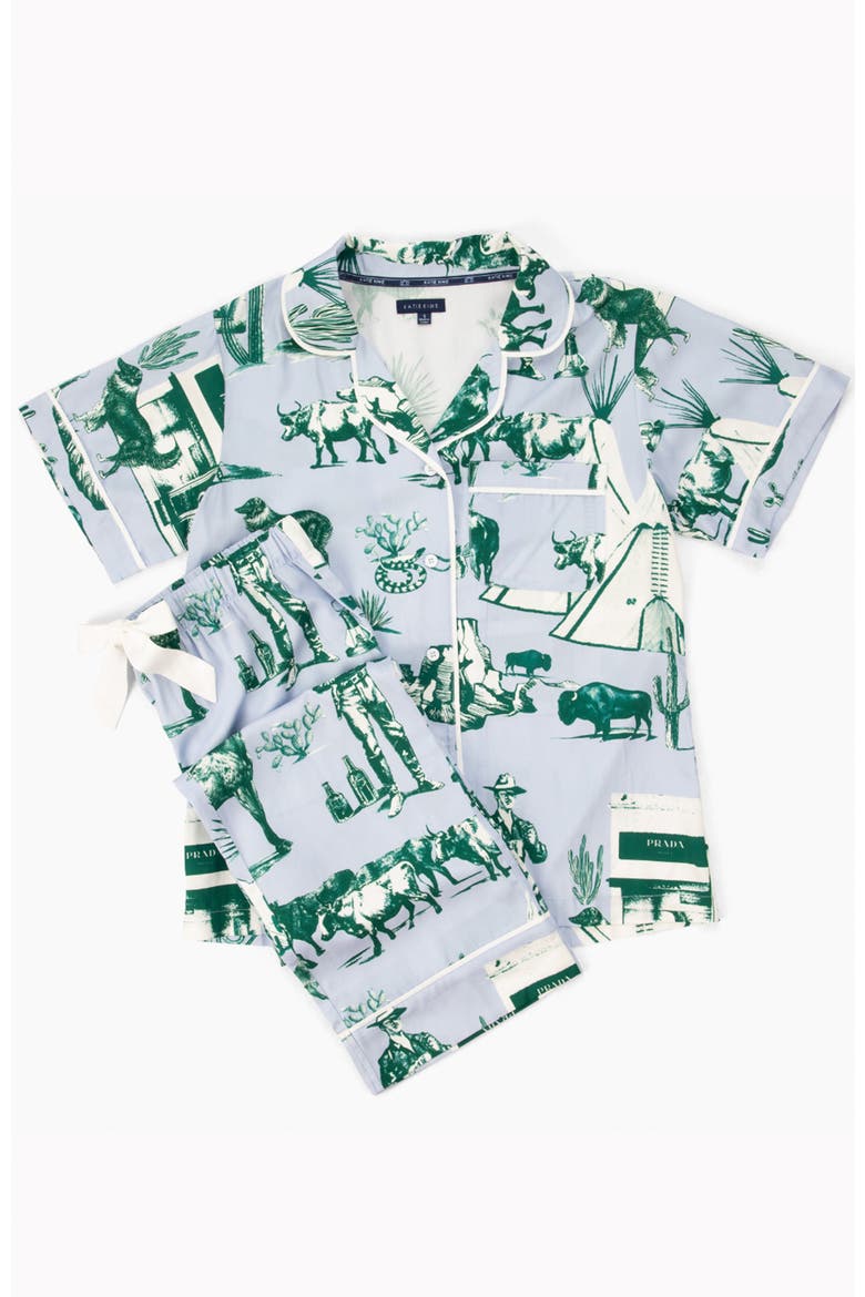 Tree Topper Sleep Shirt, Alternate, color, Light Blue