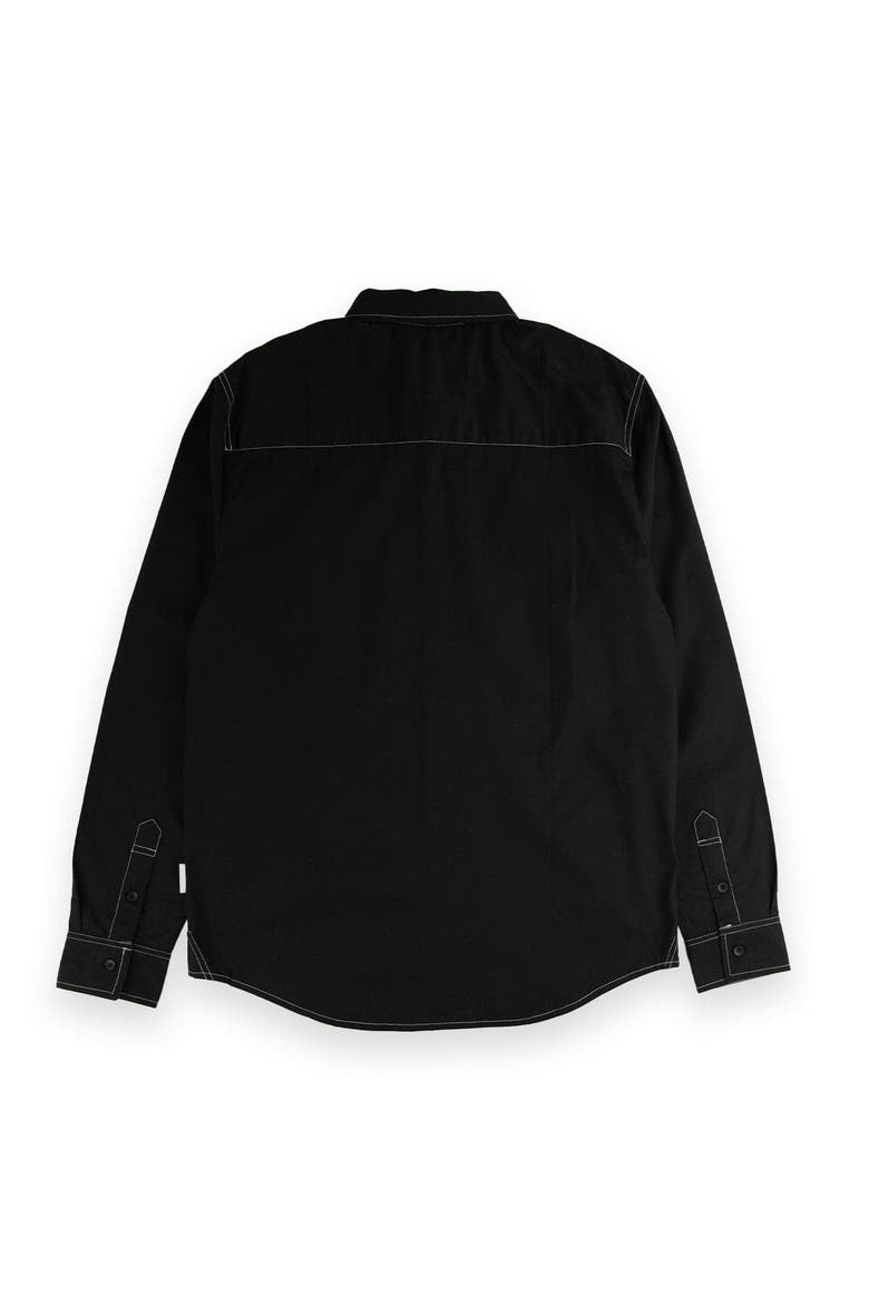 Simon Button Down Shirt, Alternate, color, Black