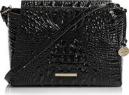 Brahmin Hillary Croc Embossed Leather Crossbody Bag
