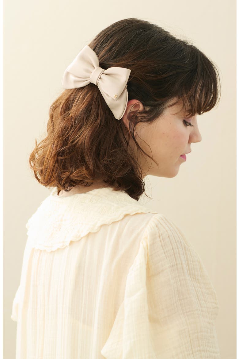 Bow Hair Clip, Alternate, color, IVORY