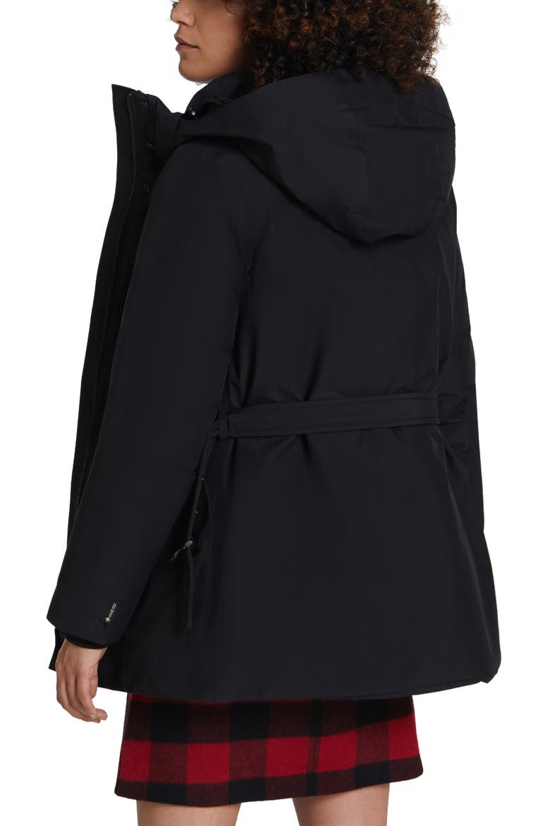 Holly Arctic Down Waterproof Parka with Genuine Fox Fur Trim, Alternate, color, BLACK