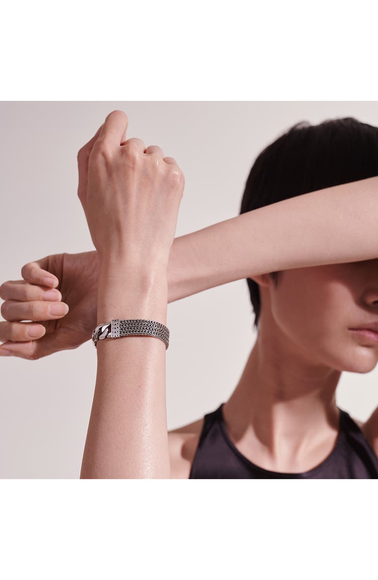 John Hardy Rata Curb Chain Bracelet, Sterling Silver, Alternate, color,