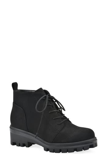 White Mountain Footwear Tariq Lug Lace-up Boot In Black