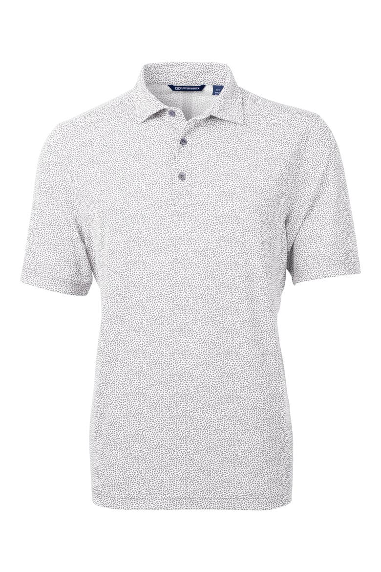 Virtue Piqué Botanical Print Polo, Main, color, POLISHED