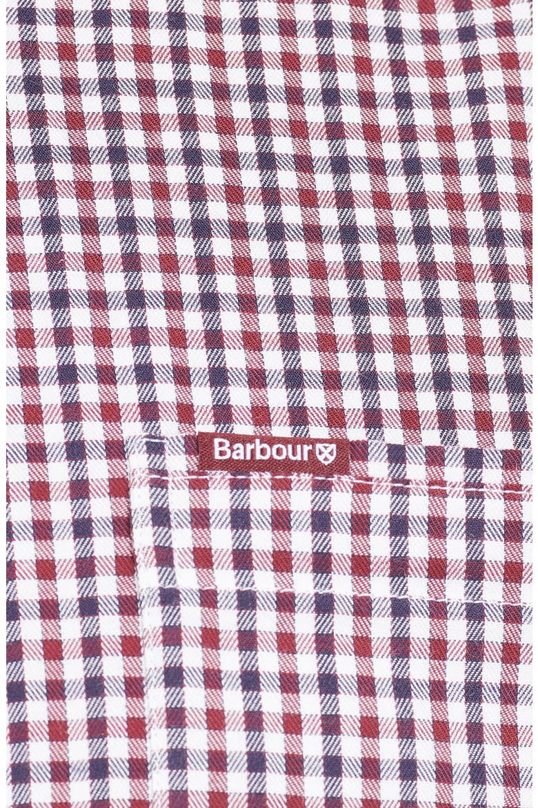 Padshaw Check Button-Down Shirt, Alternate, color, RICH RED