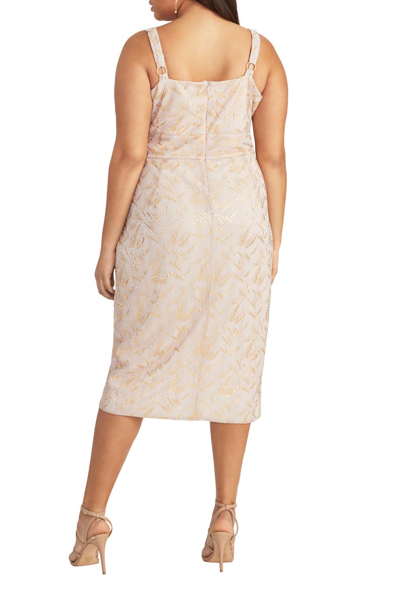 Faux Wrap Knit Dress, Alternate, color, BLUSH COMBO