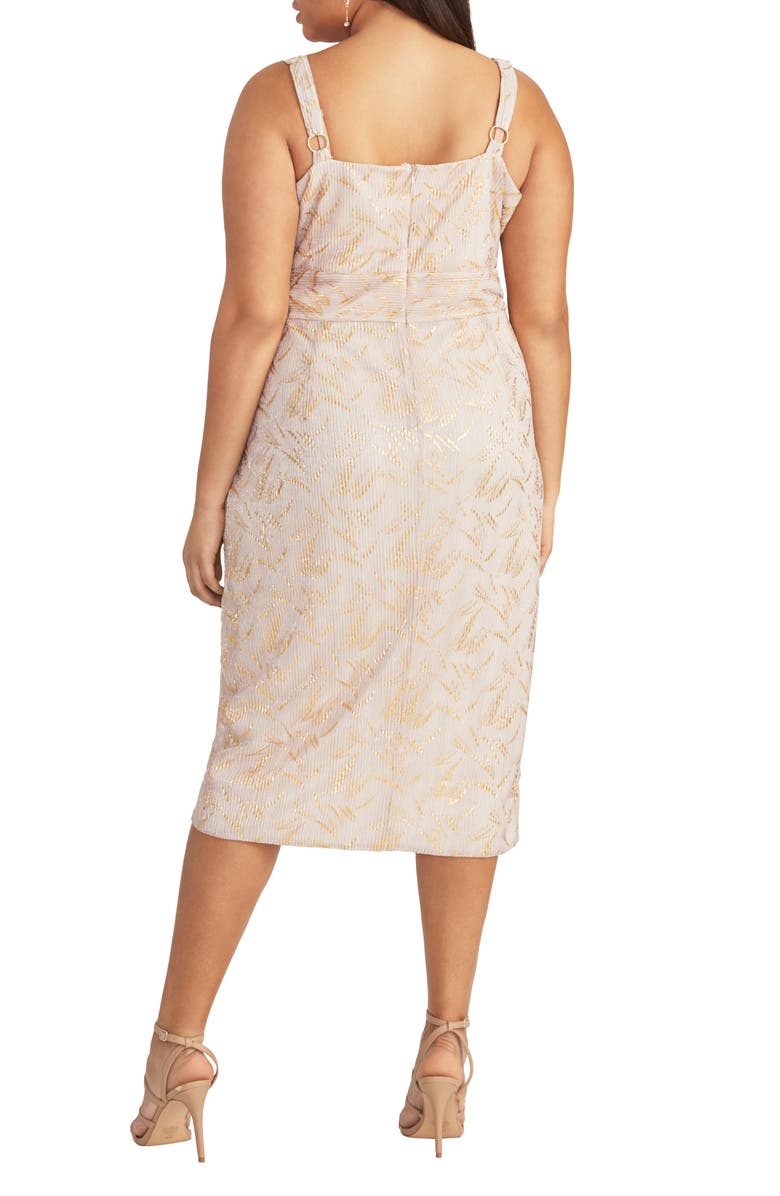 RACHEL Rachel Roy Faux Wrap Knit Dress, Alternate, color, 