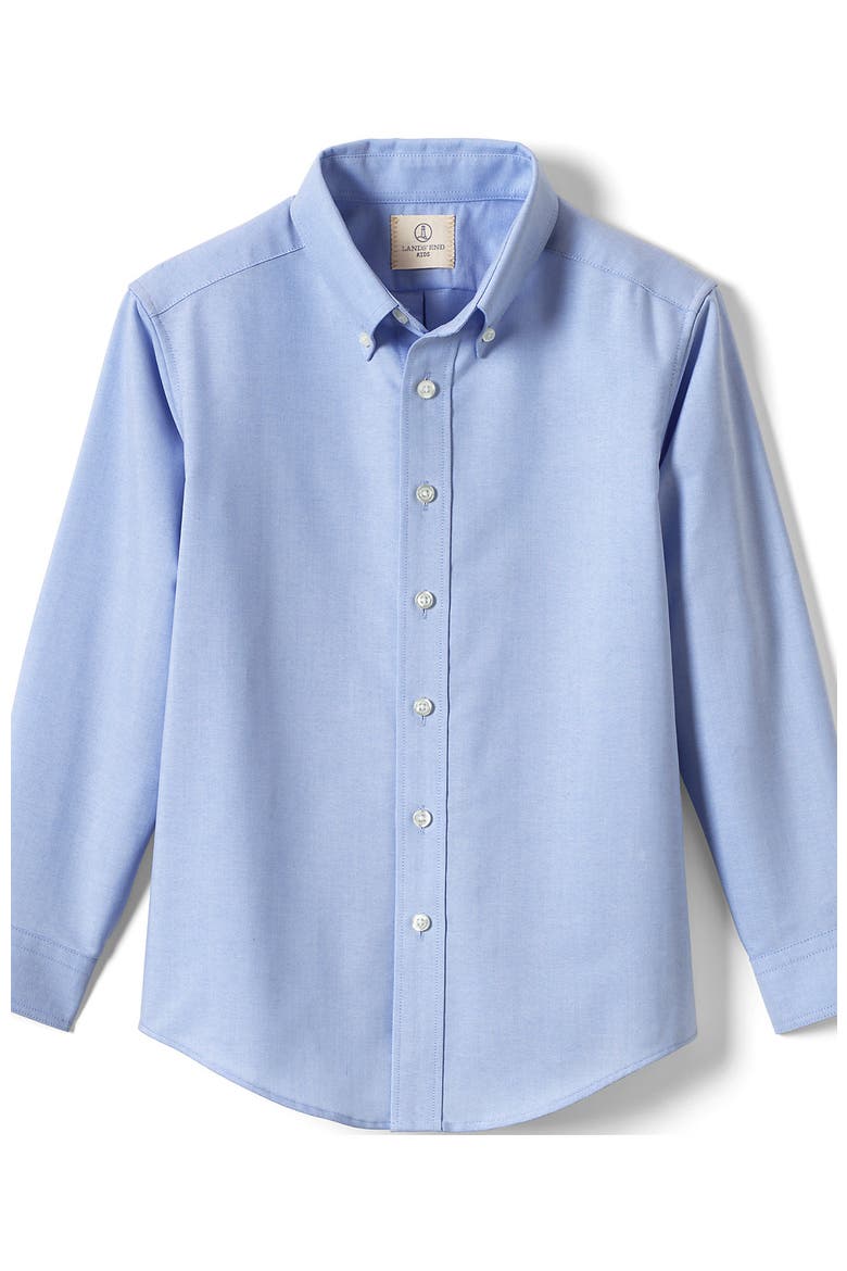 School Uniform  Long Sleeve Oxford Dress Shirt, Alternate, color, Blue