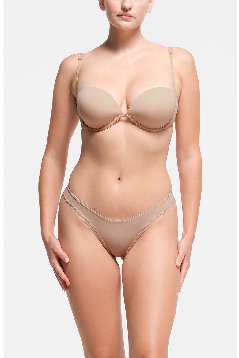 Underwire Multi-Way Bra, Alternate, color, CLAY