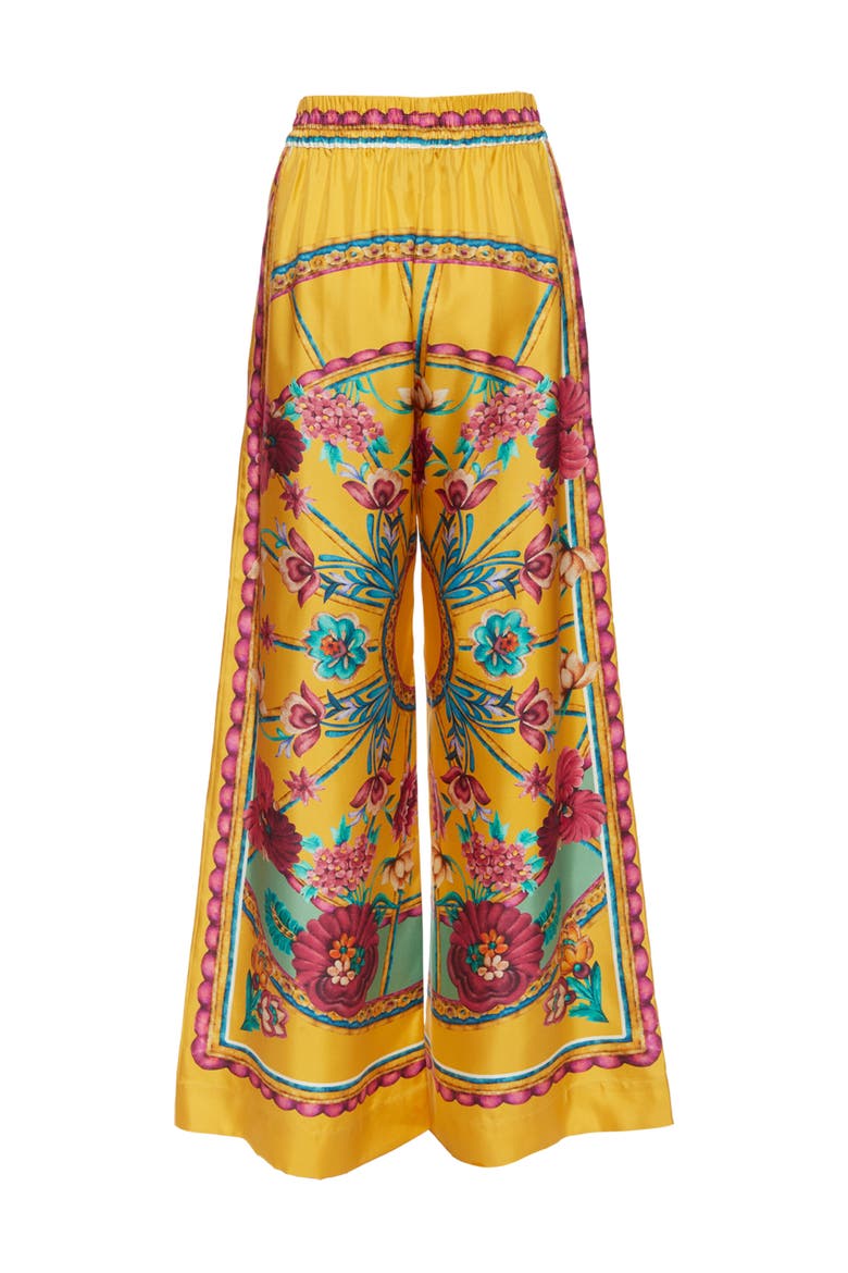 Palazzo Pants Zodiac Placée Marigold, Alternate, color, Zodiac Placée Marigold