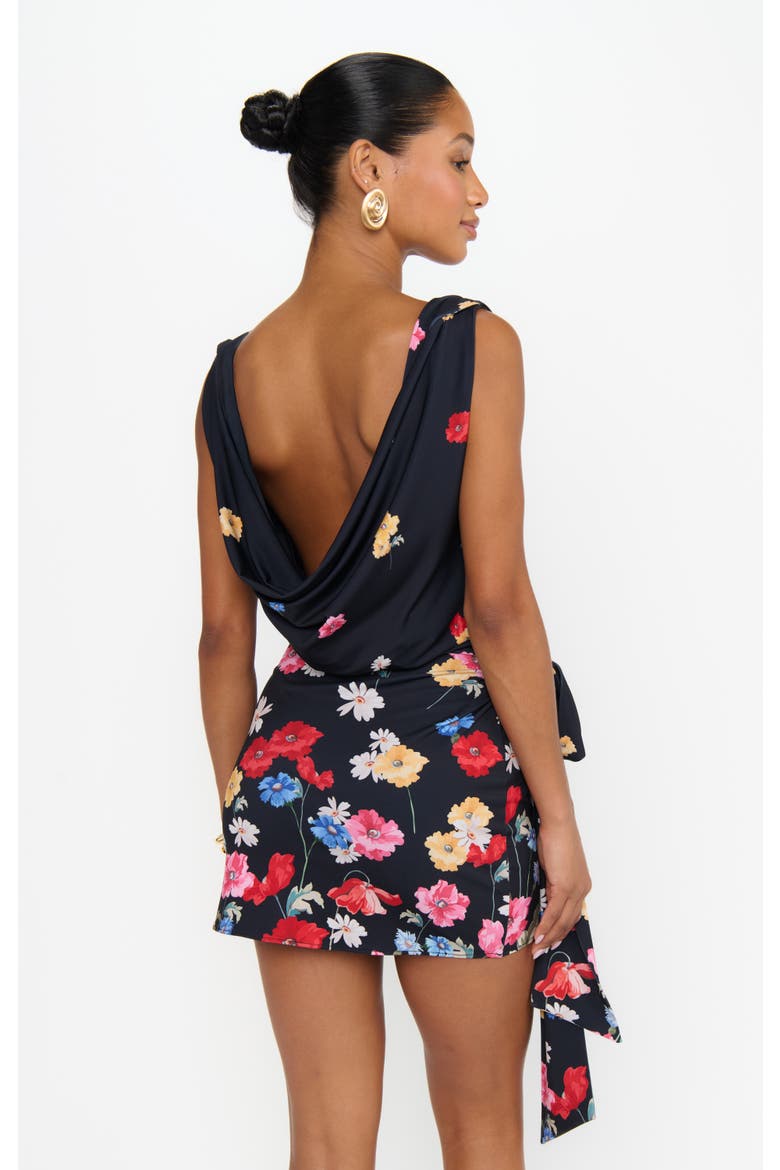 Callie Cowl Dress, Alternate, color, Falling Floral