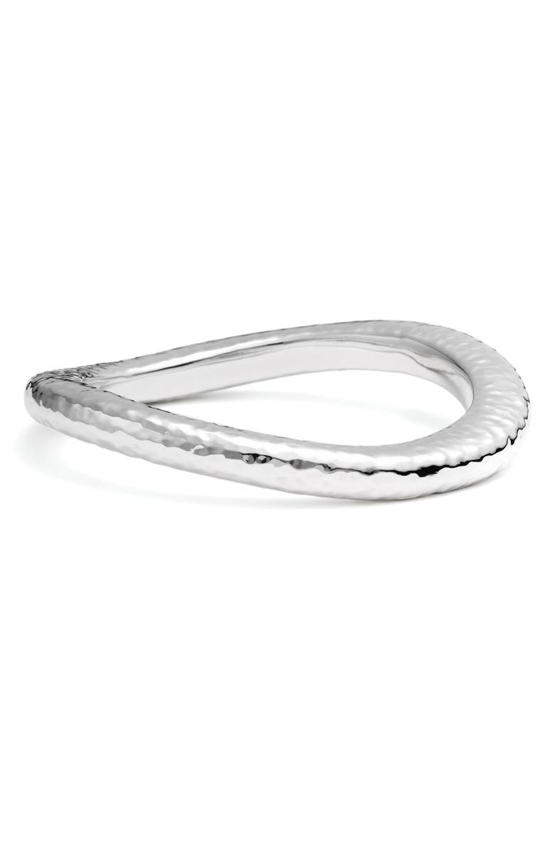 Simon Sebbag Hammered Skinny Wavy Bangle, Alternate, color, 