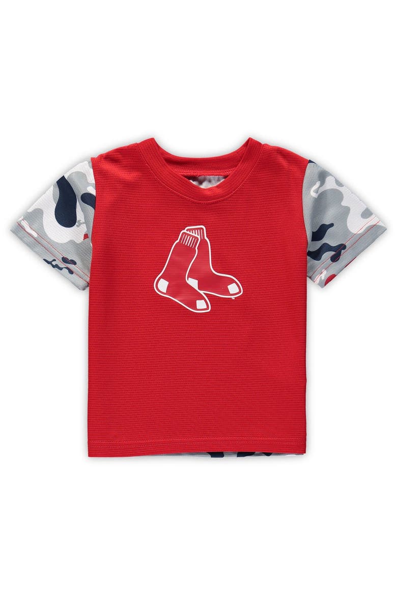 Newborn & Infant Red/Navy Boston Red Sox Pinch Hitter T-Shirt & Shorts Set, Alternate, color, Red