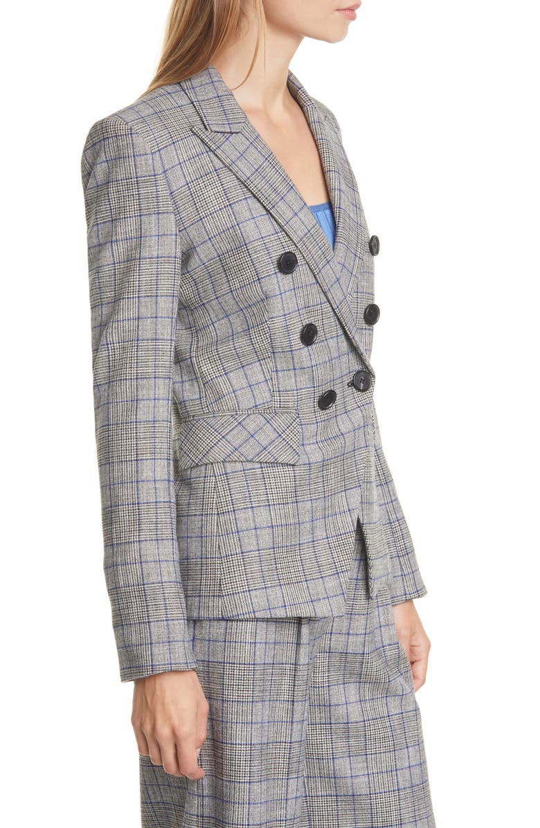 Veronica Beard Miller Glen Plaid Dickey Jacket, Alternate, color, 