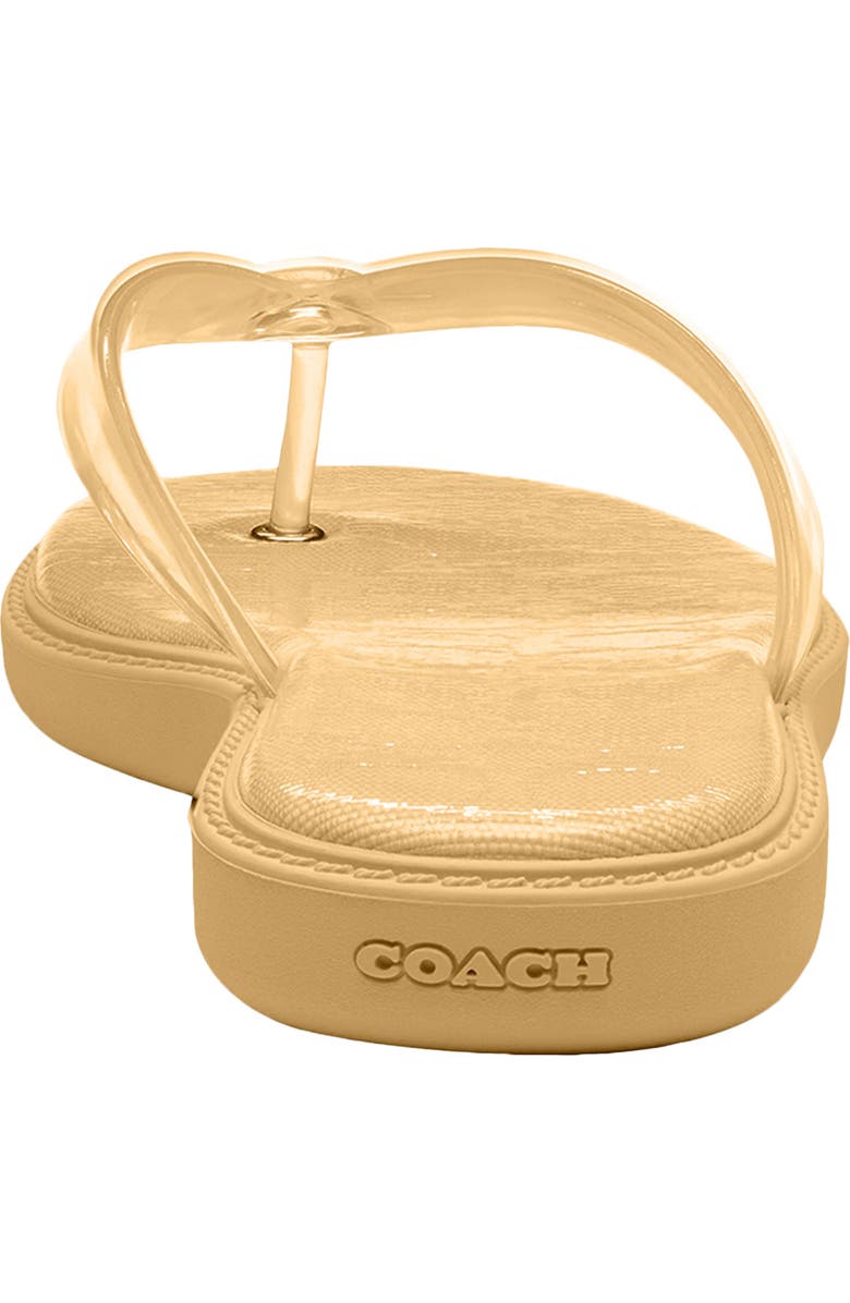 COACH Jelly Flip Flop, Alternate, color, Vanilla