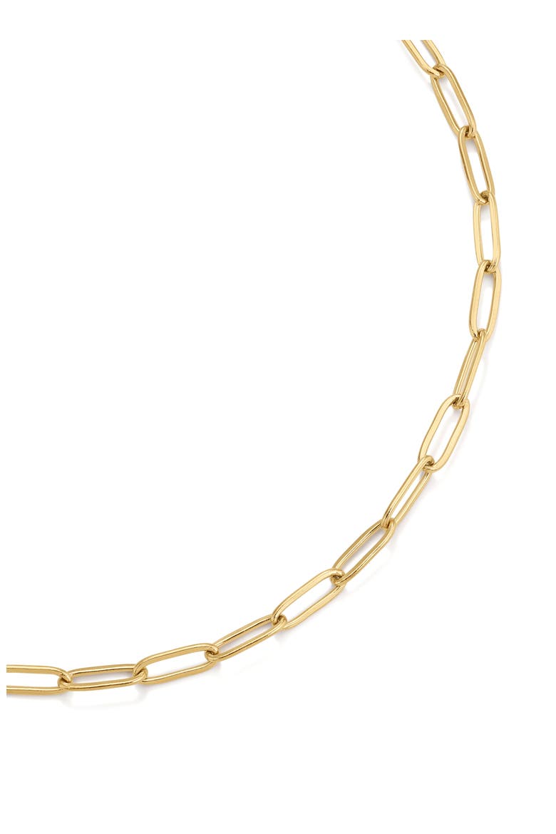 Paperclip Necklace, Alternate, color, GOLD