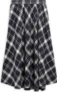 Barbour Baiton Tartan Print Midi Skirt