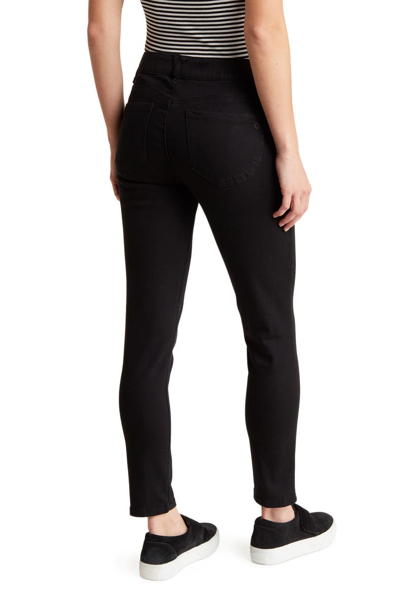 Ab Technology Ankle Skinny Jeans, Alternate, color, BLACK