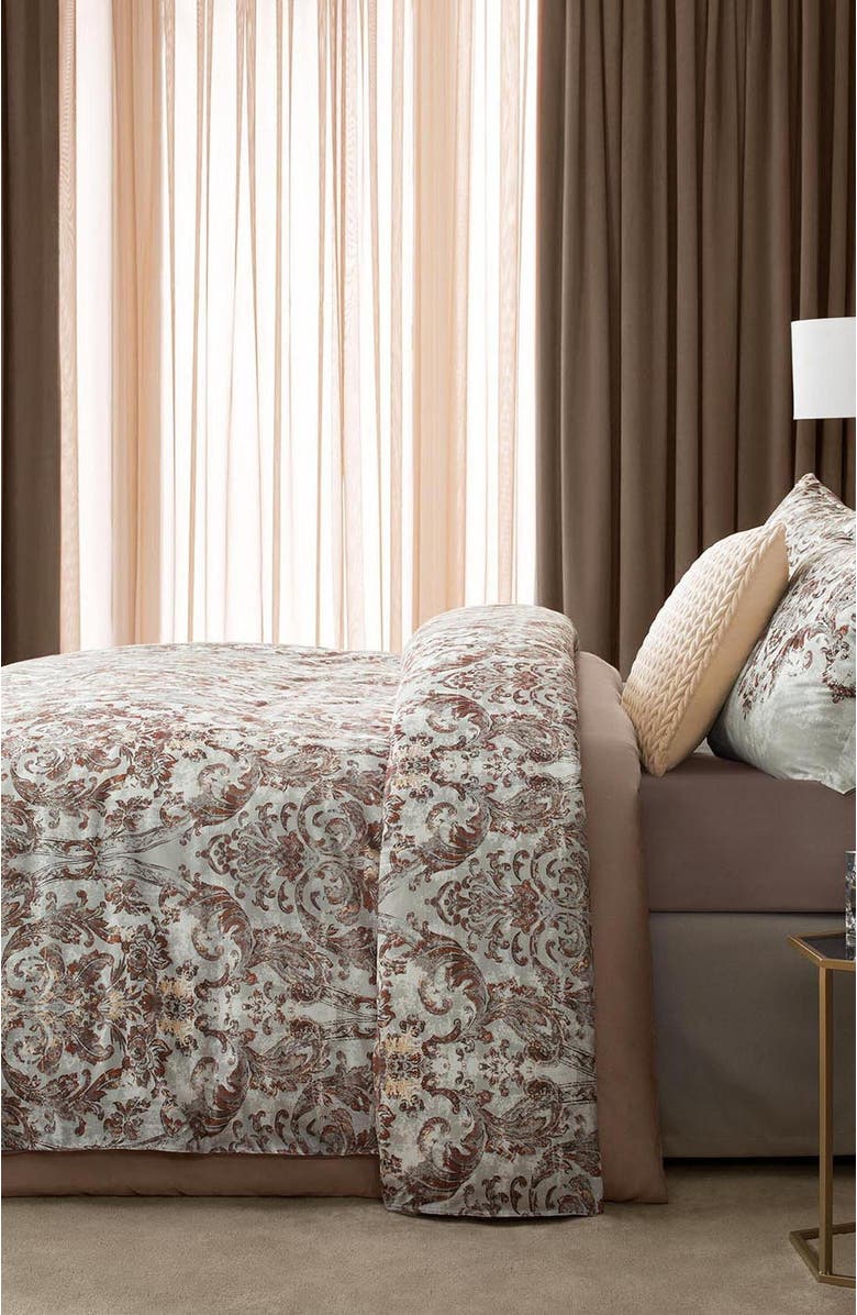 Togas Shelton Duvet Cover, Alternate, color, Brown