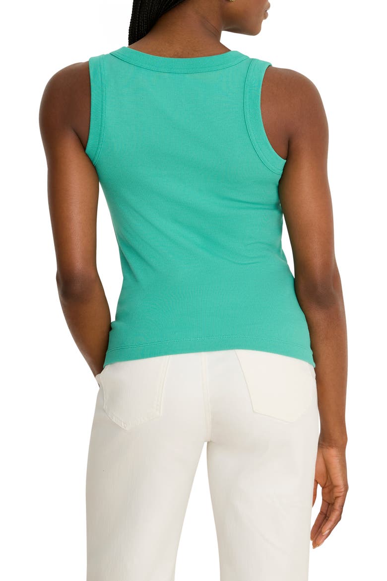 Perfect Knit Rib Scoop Neck Tank, Alternate, color, EMERALD