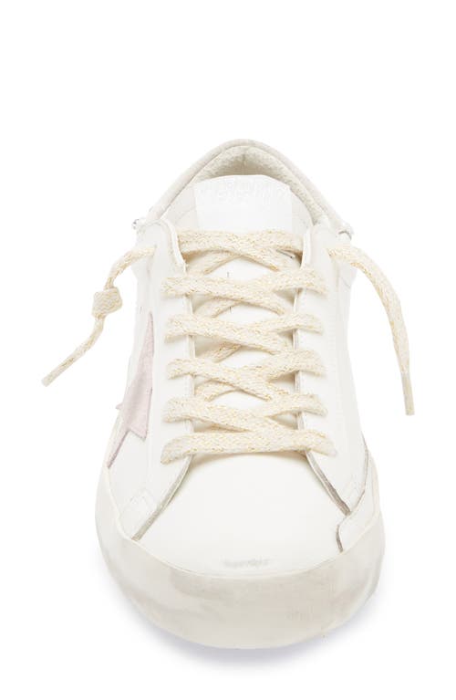 Golden Goose Super-star Low Top Sneaker In White/pink