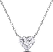 Julianna B. Lab-Grown Diamond Solitaire Heart Necklace 14k