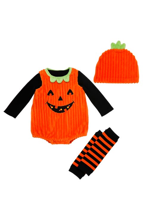Kids' Pumpkin 4-Piece Costume Set