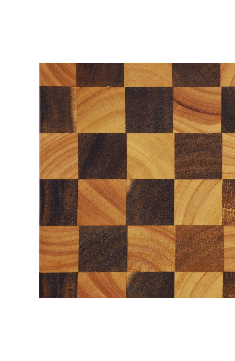 Megachef 16.5 x 10.5 Inch Acacia Wood and Rubber Wood Cutting Board, Alternate, color, Brown