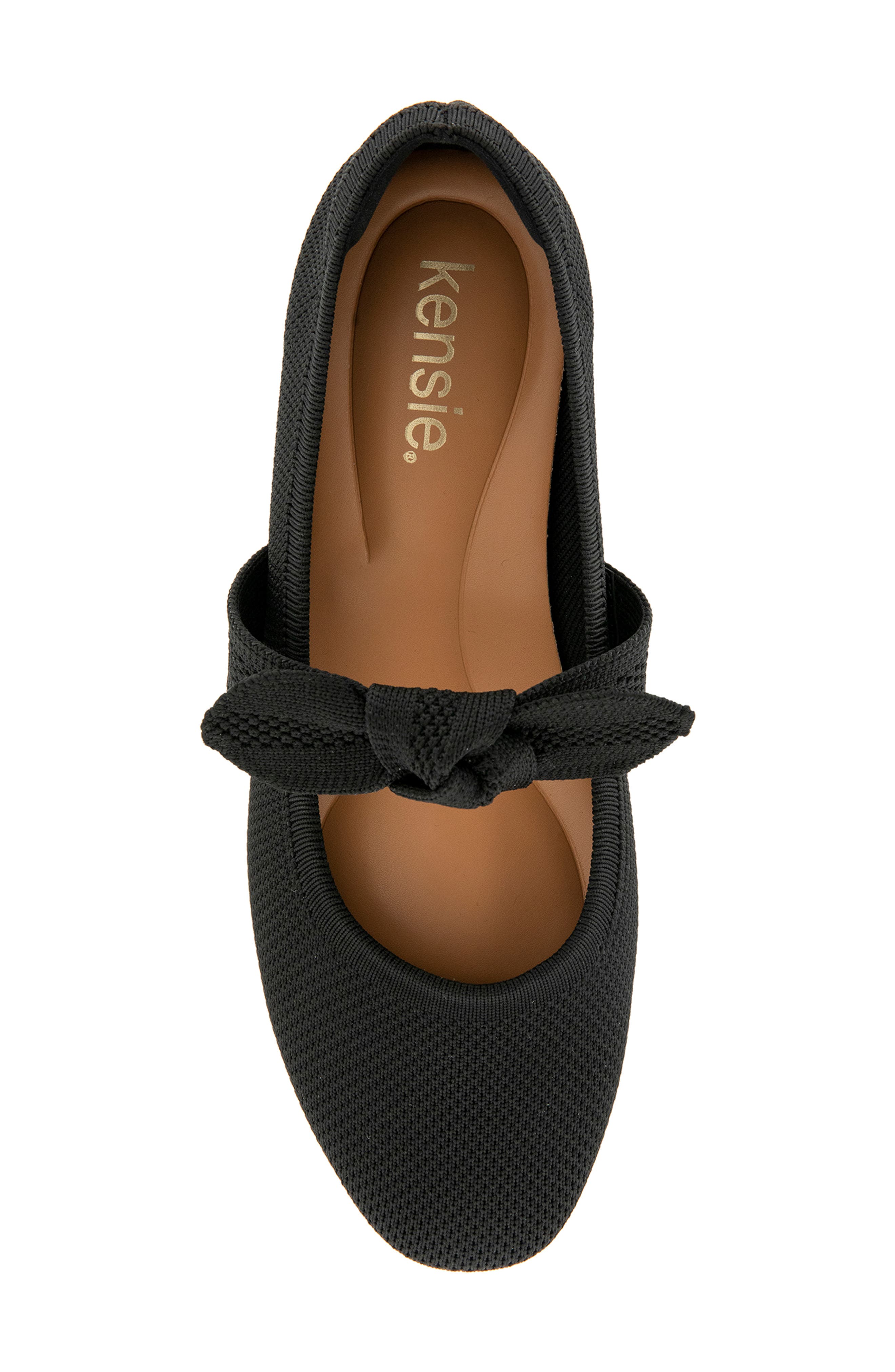 Kensie Ezir Mary Jane Flat, Alternate, color, Black
