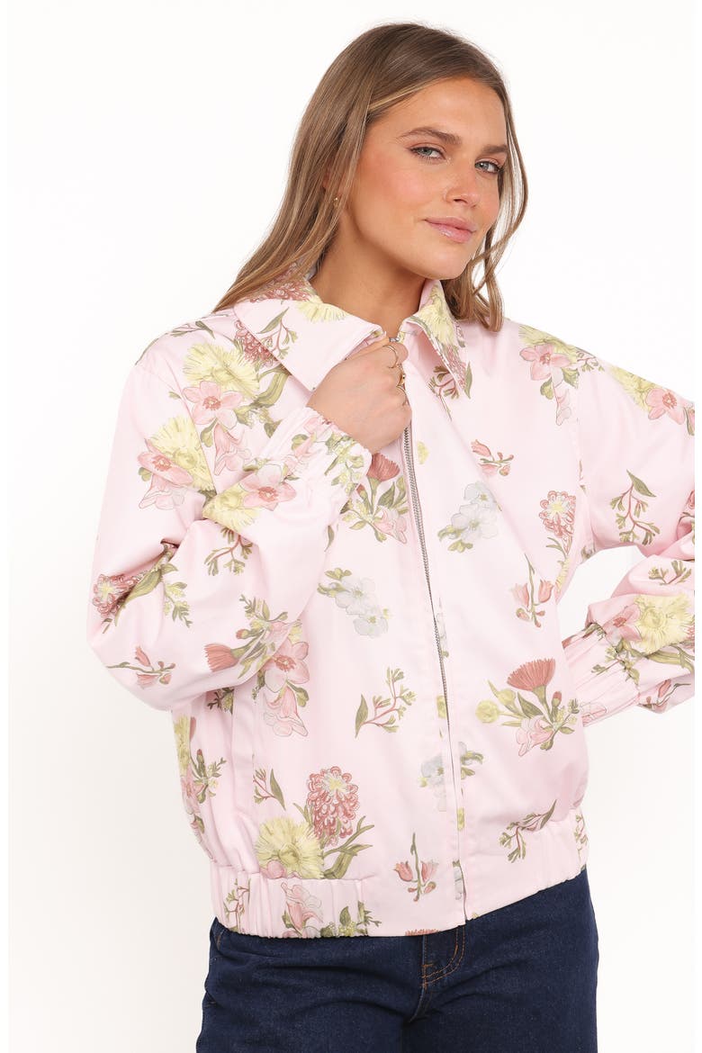 Calvin Floral Twill Jacket, Alternate, color, PALE PINK FLORAL
