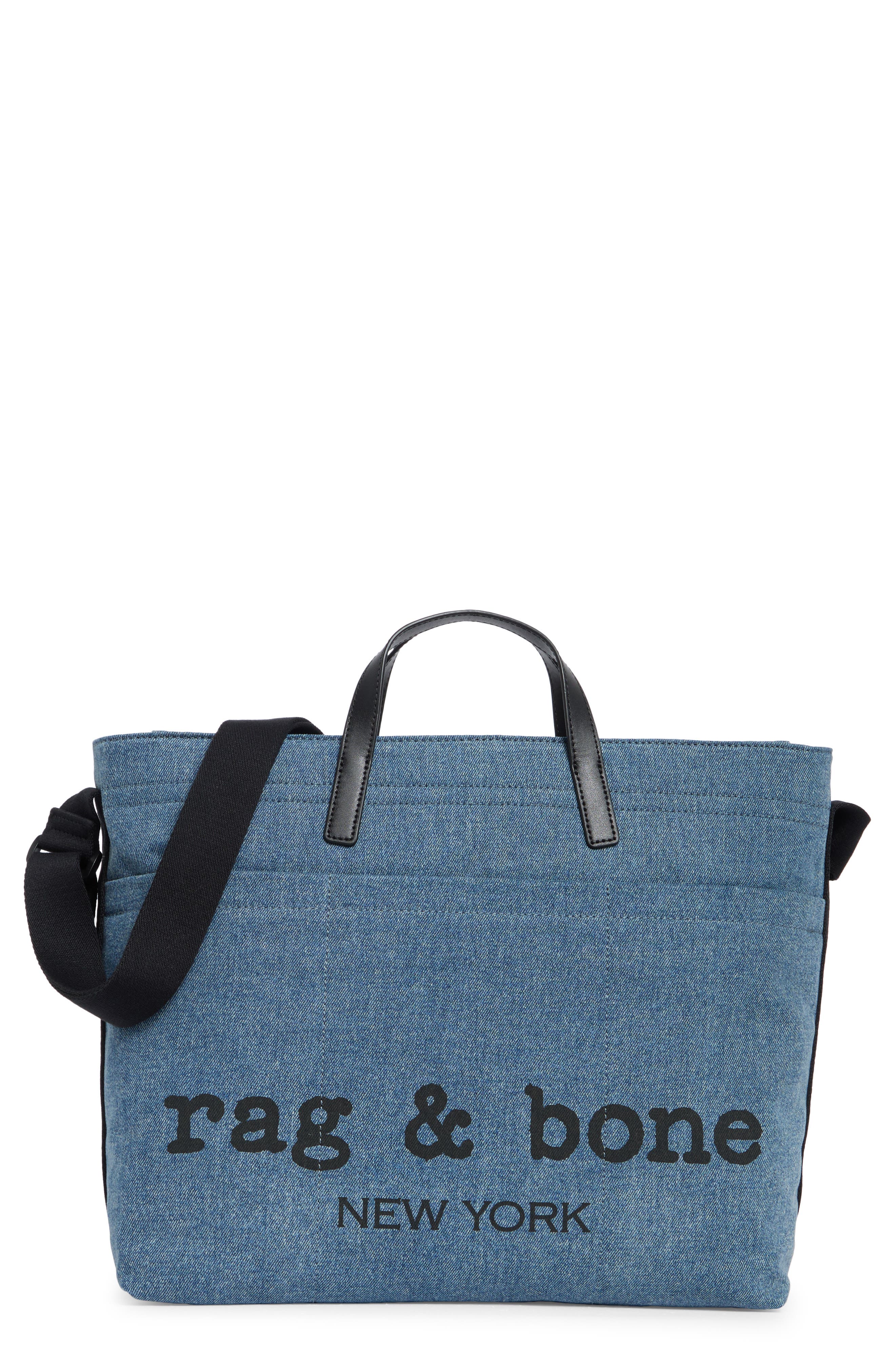 rag & bone Clinton Denim Twill Tote Bag
