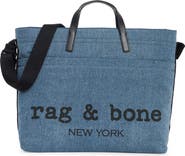 rag & bone Clinton Denim Twill Tote Bag