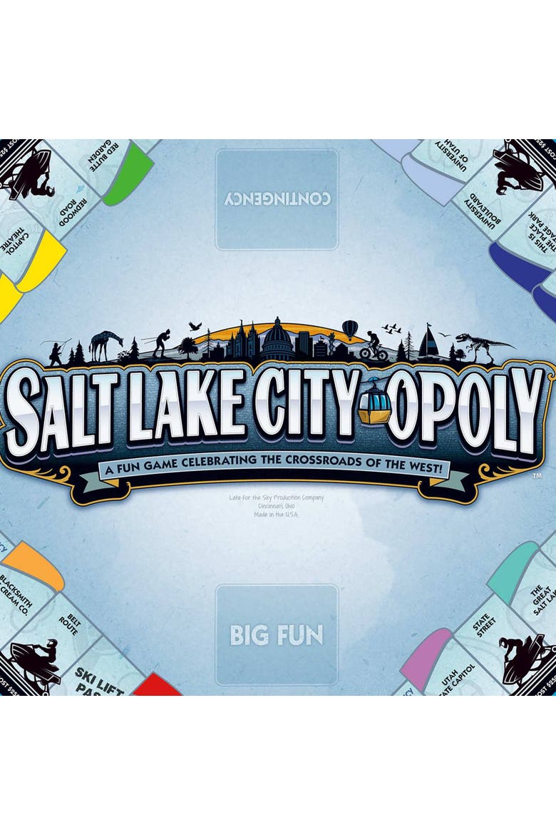 Salt Lake City Opoly Board Game, Alternate, color, Multicolored