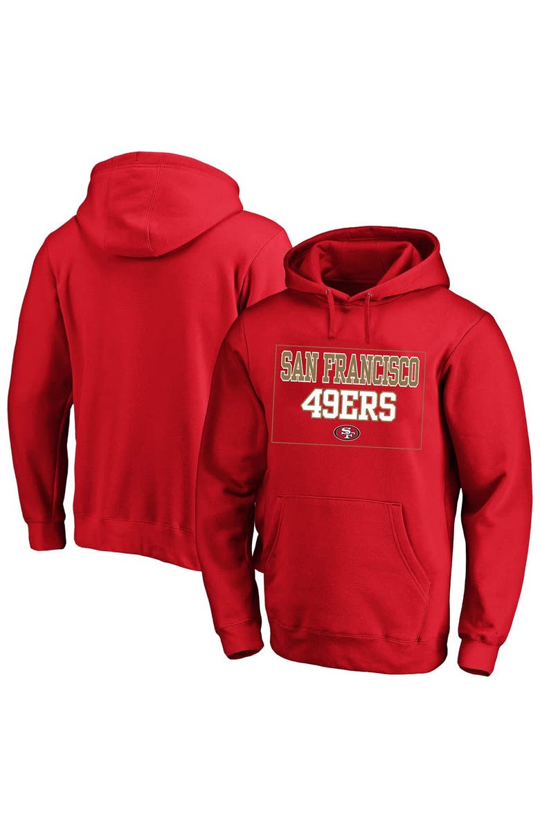 FANATICS Men's Fanatics Scarlet San Francisco 49ers Big & Tall Fleece Hoodie, Main, color, Scarlet