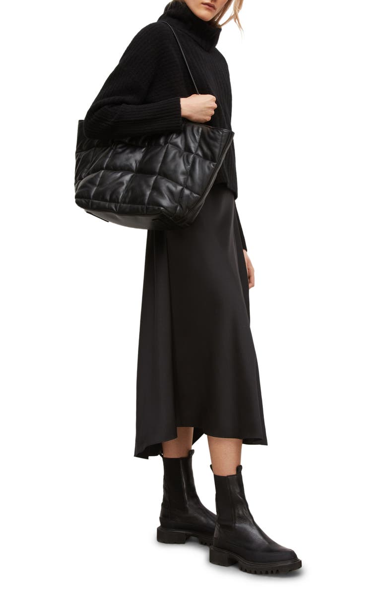 AllSaints Juni Turtleneck Sweater & Sleeveless Dress, Alternate, color,